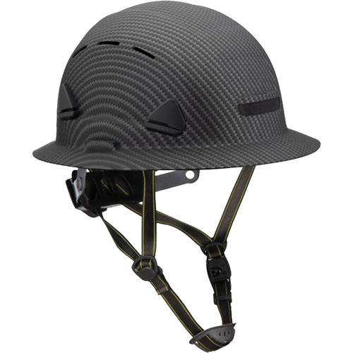 Casque Fibre Metal de style escalade avec bordure compl&egrave;te, R&eacute;pond aux normes CSA type 2, Suspension Rochet, Ventil&eacute; Groupe Belzile Dickner