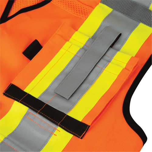 6680 High-Visibility Antimicrobial Mesh-Back Surveyor Vest, High Visibility Orange, Small, Polyester Groupe Belzile Dickner