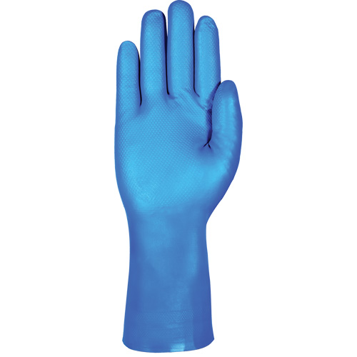 Gants r&eacute;sistants aux produits chimiques bleus pour usage moyen AlphaTec 37-501, Taille 7, 13" lo, Nitrile, 16,5-mil Groupe Belzile Dickner