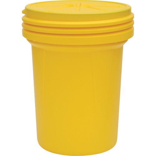 Baril emboîtable de laboratoire en plastique avec couvercle vissable, 30 gal. US, Mobile/Stationnaire Groupe Belzile Dickner