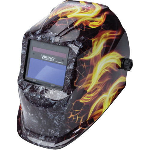 VIKING 1740 Ignition Auto-Darkening Welding Helmet, 3.78" L x 1.67" W View Area, 9 - 13 Shade Range Groupe Belzile Dickner