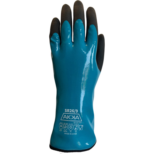 Food, Chemical, Cold & Cut Protection Gloves, Size 7, 12" L, PVC, Nylon Inner Lining Groupe Belzile Dickner