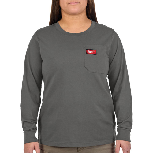 T-shirt &agrave; manches longues avec poches GRIDIRON, Femmes, T-petit, Gris Groupe Belzile Dickner