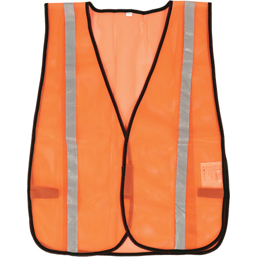Compact Mesh Safety Vest, High Visibility Orange, Polyester Groupe Belzile Dickner