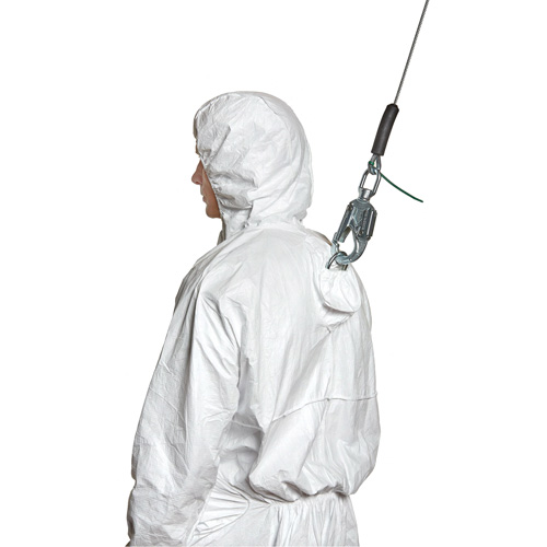 Harness-Compatible Disposable Coverall, Small, White, Tyvek&reg; 500 Groupe Belzile Dickner
