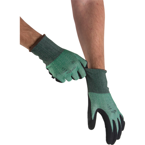 Gants l&eacute;gers et haute dext&eacute;rit&eacute; r&eacute;sistants &agrave; la coupe, Taille 11, Calibre 21, Rev&ecirc;tement Mousse de nitrile, Enveloppe en Acier inoxydable/PEHP, ASTM ANSI niveau A3 Groupe Belzile Dickner