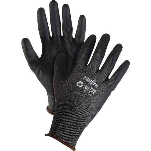 Gants &eacute;cologiques, l&eacute;gers, et r&eacute;sistants &agrave; la coupe, &agrave; haute dext&eacute;rit&eacute;, Taille 9, Calibre 21, Rev&ecirc;tement Mousse de nitrile, Enveloppe en Acier inoxydable/PEHP/rPET, ASTM ANSI niveau A5 Groupe Belzile Dickner