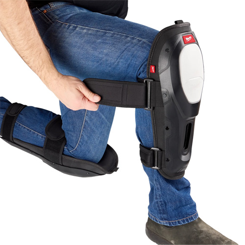 Dynamic Flooring Knee Pad, Hook and Loop Style, Plastic Caps, Foam Pads Groupe Belzile Dickner