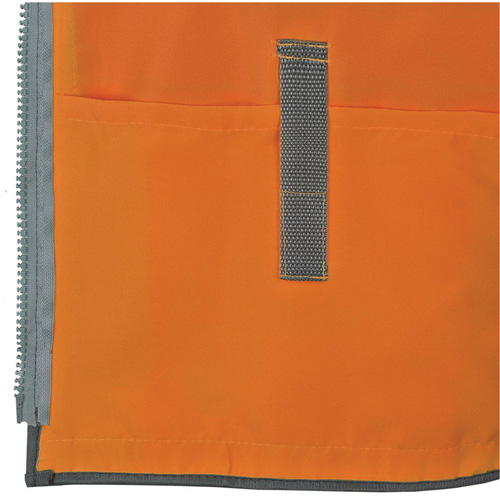 Pioneer Mesh Back Zip Front Surveyor Safety Vest, High Visibility Orange, Small, Polyester Groupe Belzile Dickner