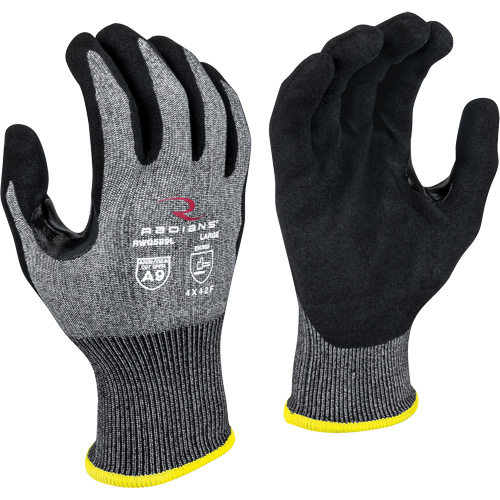 Gants enduits r&eacute;sistants &agrave; la coupe RWG589, Taille 2T-Grand, Calibre 18, Rev&ecirc;tement Mousse de nitrile, Enveloppe en PEHP, ASTM ANSI niveau A9/EN 388 niveau F Groupe Belzile Dickner