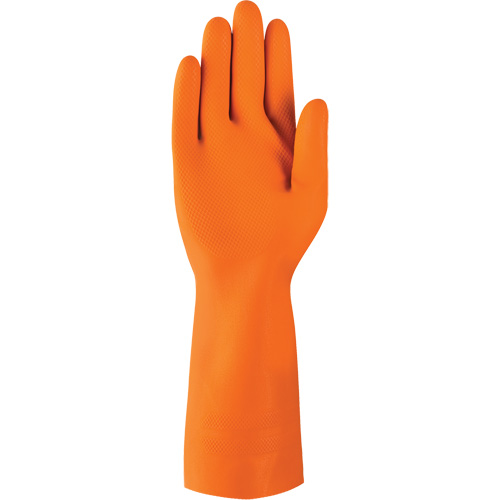 Gants robustes r&eacute;sistants aux produits chimiques AlphaTec 87-208, Taille 7, 12,8" lo, Latex de caoutchouc, Doublure en Coton/Ouat&eacute;e, 29,5 mils Groupe Belzile Dickner