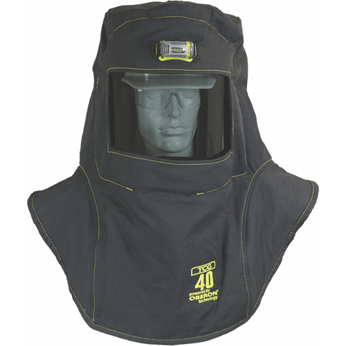 TCG Arc Flash Hood, Black, 40 cal/cm², ANSI Z87.1/ASTM F1506/ASTM F1959/ASTM F2178/Meets/Exceeds CSA Z462/NFPA 70E, 4 Arc Flash PPE Category Level Groupe Belzile Dickner