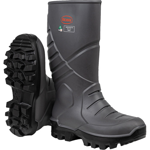 Boss&reg; Footwear Full Safety Boot with Midsole & Internal Met Guard, Thermal Polyurethane, Steel Toe, Puncture Resistant Sole, Size 6 Groupe Belzile Dickner