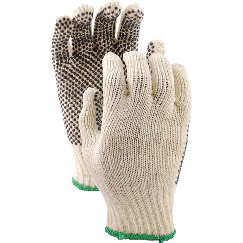 417 PVC Dotted String Knit Gloves, Poly/Cotton, Single Sided, Small Groupe Belzile Dickner