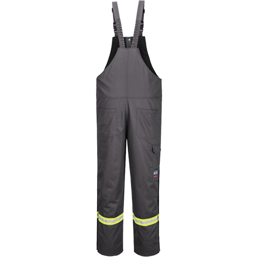 Pantalon &agrave; bavette isol&eacute; 88/12 Bizflame, Coton/Nylon, Petit, Gris Groupe Belzile Dickner