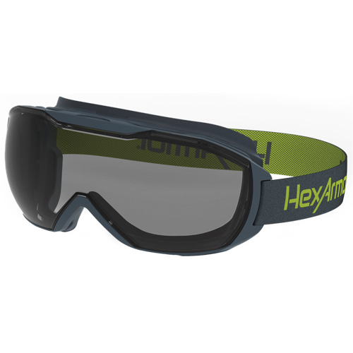 MX500 Safety Goggles, Grey Lens, Anti-Fog/Anti-Scratch, Indirect Vent Groupe Belzile Dickner