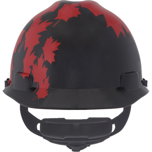 Specialty V-Gard&reg; Hard Hat, Ratchet Suspension, Black/Red Groupe Belzile Dickner