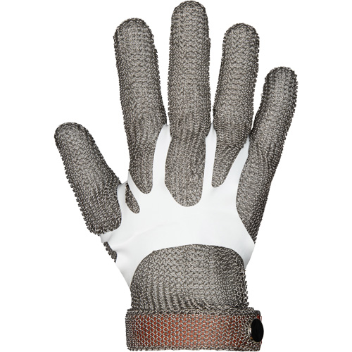 Gants en maille m&eacute;tallique MMG conformes aux normes alimentaires, Taille 2T-petit, Enveloppe en Acier inoxydable, ASTM ANSI niveau A9 Groupe Belzile Dickner