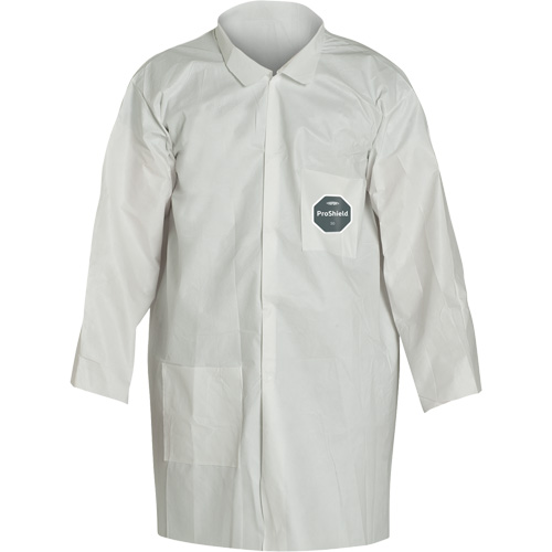 ProShield&reg; 50 Lab Coat, Microporous, White, Small Groupe Belzile Dickner