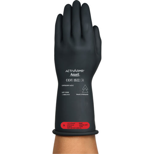 Gants &eacute;lectriques isol&eacute;s ultra l&eacute;gers ActivArmr RIG R011BUL, ASTM classe 0, Taille 7, 11" lo Groupe Belzile Dickner