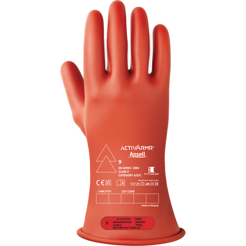 Gants &eacute;lectriques isol&eacute;s ultra l&eacute;gers ActivArmr RIG R011RUL, ASTM classe 0, Taille 11, 11" lo Groupe Belzile Dickner