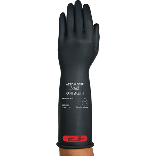 ActivArmr&reg; RIG R014BUL Ultra-Lightweight Electrical Insulated Gloves, ASTM Class 0, Size 10, 14" L Groupe Belzile Dickner