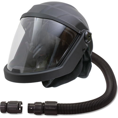 Masque respiratoire &agrave; adduction d'air et casque avec refroidisseur DEFENDER, Universel, Pi&egrave;ce faciale Groupe Belzile Dickner