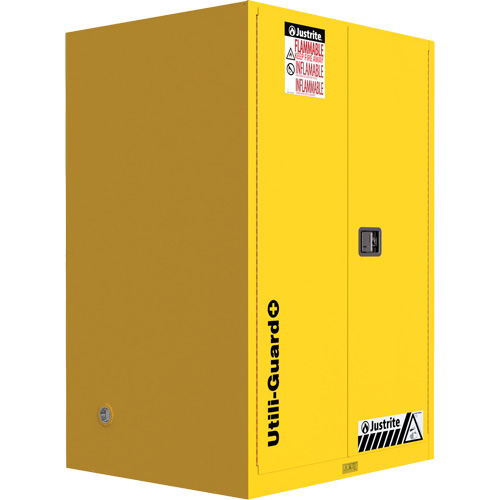 Utili-Guard+ Flammable Safety Cabinet, 90 Gal., 2 Door, 43" W x 65" H x 37" D Groupe Belzile Dickner