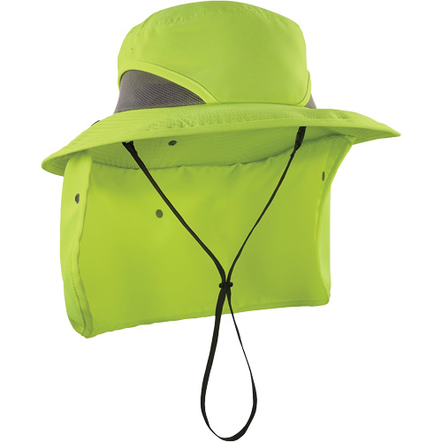 Chapeau de garde forestier 8934 Chill-Its avec prot&egrave;ge-nuque, petit/moyen, Lime haute visibilit&eacute; Groupe Belzile Dickner