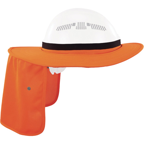Visi&egrave;re universelle avec protection de la nuque pour casque de s&eacute;curit&eacute; Chill-Its 6661, Orange haute visibilit&eacute; Groupe Belzile Dickner
