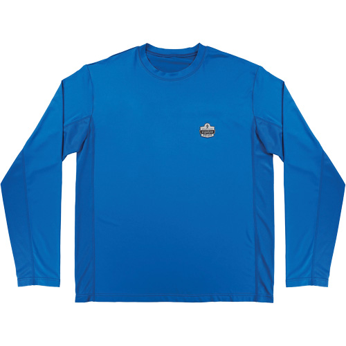 Chill-Its 6689 Cooling Long Sleeve Sun Shirt with UV Protection, Blue, Small Groupe Belzile Dickner