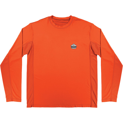 Chill-Its 6689 Cooling Long Sleeve Sun Shirt with UV Protection, Orange, Small Groupe Belzile Dickner