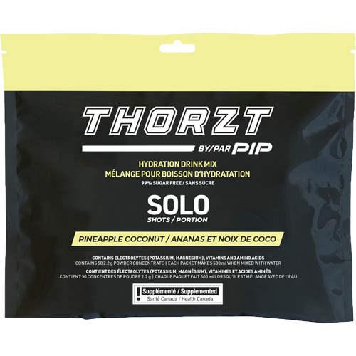 THORZT Sugar-Free Solo Shot Hydration Drink Mix, Single Serve, Pineapple-Coconut Groupe Belzile Dickner