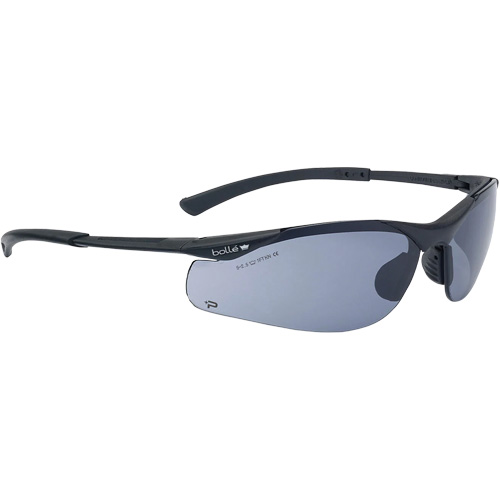 Contour BSSI Safety Glasses, Brown/Smoke Lens, Anti-Fog/Anti-Scratch, ANSI Z87+ Groupe Belzile Dickner