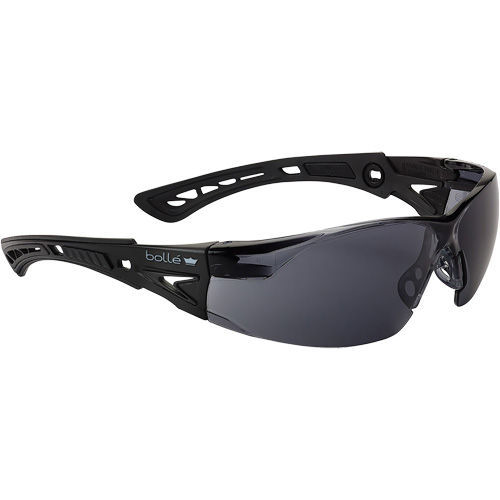 Rush+ Small BSSI Safety Glasses, Smoke/Grey Lens, Anti-Fog/Anti-Scratch, ANSI Z87+ Groupe Belzile Dickner