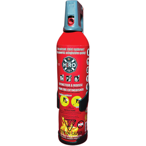 Extincteur Hero 911 sans PFAS, ACK, Capacit&eacute; 750 ml Groupe Belzile Dickner