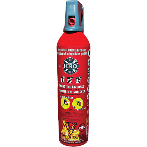 Extincteur Hero 911 sans PFAS, ACK, Capacit&eacute; 750 ml Groupe Belzile Dickner