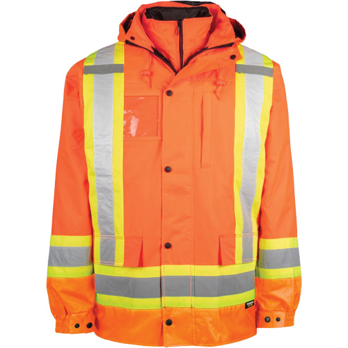 High-Visibility 7-in-1 Jacket, Polyester, High Visibility Orange, Medium Groupe Belzile Dickner