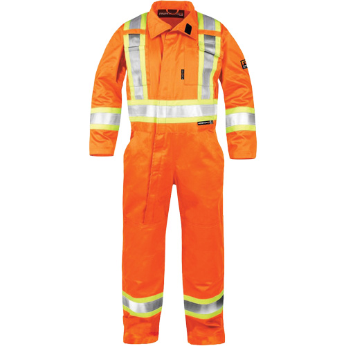 Combinaison ignifuge haute visibilit&eacute;, Taille T-Grand, Orange Groupe Belzile Dickner