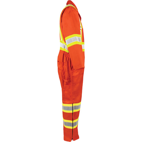High-Visibility Unlined Coveralls, 5X-Large, High Visibility Orange Groupe Belzile Dickner