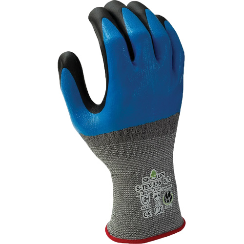 376 Cut-Resistant Gloves, 8/Large, Nitrile/Foam Nitrile Coating, 13 Gauge, Polyester/Stainless Steel Shell Groupe Belzile Dickner
