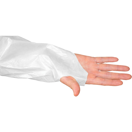 Blouse CoverMe avec passe-pouces, Taille unique, Blanc, Poly&eacute;thyl&egrave;ne Groupe Belzile Dickner