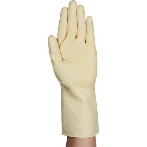 Gants naturels et l&eacute;gers AlphaTec 87-137, Taille 7, 11,8" lo, Latex de caoutchouc, 16 mils Groupe Belzile Dickner