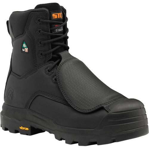 Bottes de travail Vulcan avec protecteur m&eacute;tatarsien &agrave; l'ext&eacute;rieur, Cuir, Taille 5, Imperm&eacute;able Groupe Belzile Dickner