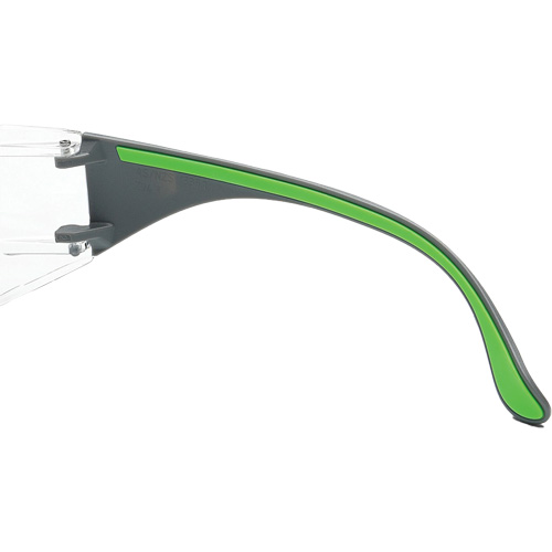 Lunettes de s&eacute;curit&eacute; gris/vert Adapt Lite, Lentille Transparent, Antibu&eacute;e/Anti-&eacute;gratignures, ANSI Z87+/R&eacute;pond ou surpasse la norme CSA Z94.3 Groupe Belzile Dickner