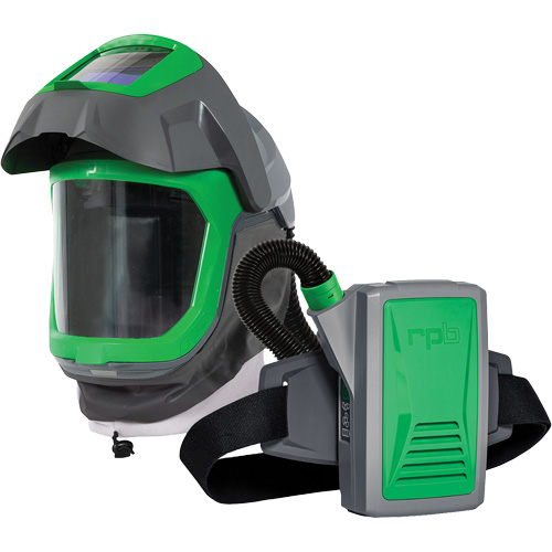 Masque de respirateur Z-Link avec joint de visage, visi&egrave;re & montage &agrave; ceinture, Respirateur &agrave; masque/Masque de soudage, Pile Lithium-ion Groupe Belzile Dickner
