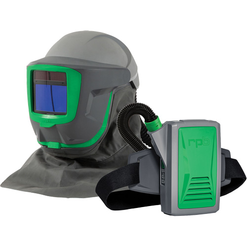 Z-Link+ syst&egrave;me APR motoris&eacute; avec cape &agrave; l'&eacute;paule & visi&egrave;re, Respirateur &agrave; masque/Masque de soudage Groupe Belzile Dickner