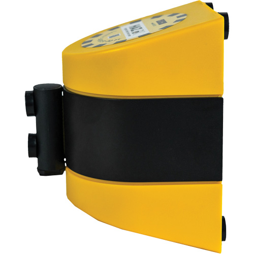 Syst&egrave;me de barri&egrave;re de s&eacute;curit&eacute; HAZLOK, Plastique, Fixation magn&eacute;tique, 30', Ruban Noir et jaune Groupe Belzile Dickner