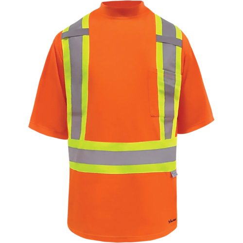 T-shirt de s&eacute;curit&eacute; doubl&eacute; de bambou Viking, Polyester, 3T-Grand, Orange haute visibilit&eacute; Groupe Belzile Dickner