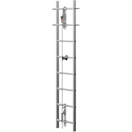 Syst&egrave;me antichute &agrave; c&acirc;ble pour &eacute;chelle verticale VI-Go, Acier inoxydable Groupe Belzile Dickner